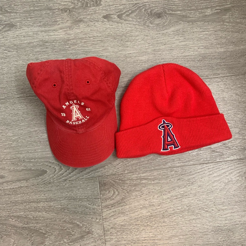 MLB Angels Baseball Los Angeles Bundle Beanie Cap